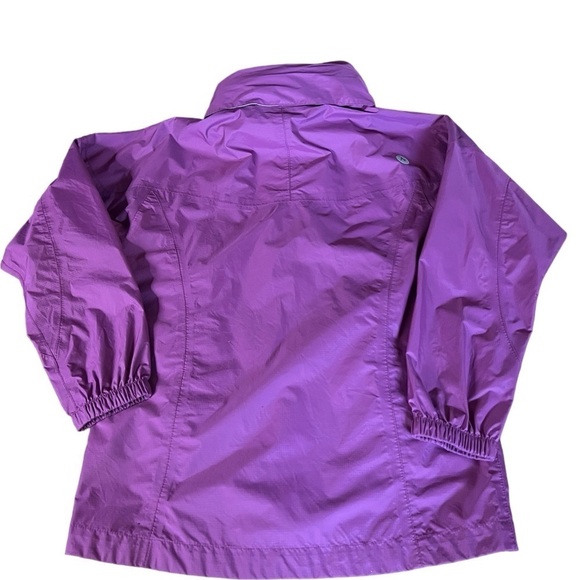 MARMOT GIRLS PURPLE HOODED WINDBREAKER SIZE MEDIUM - Picture 11 of 13